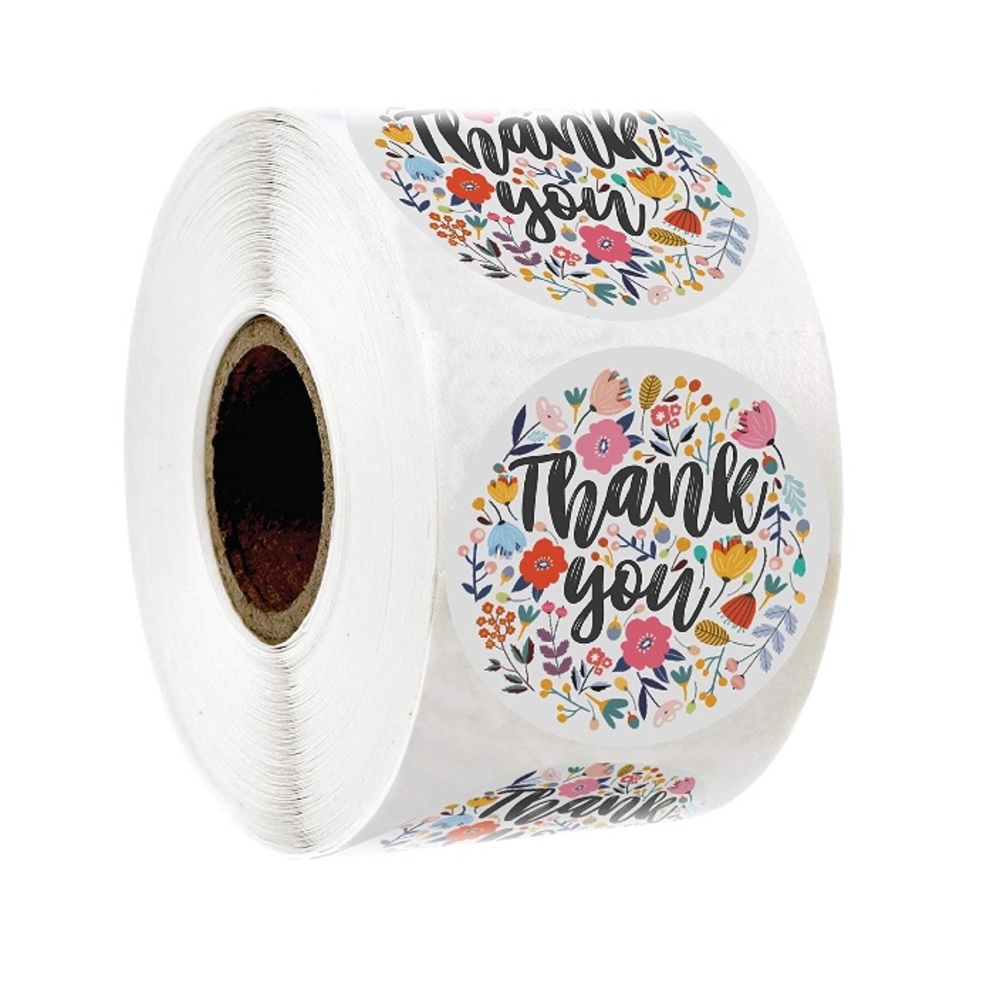 (500) thank you stickers